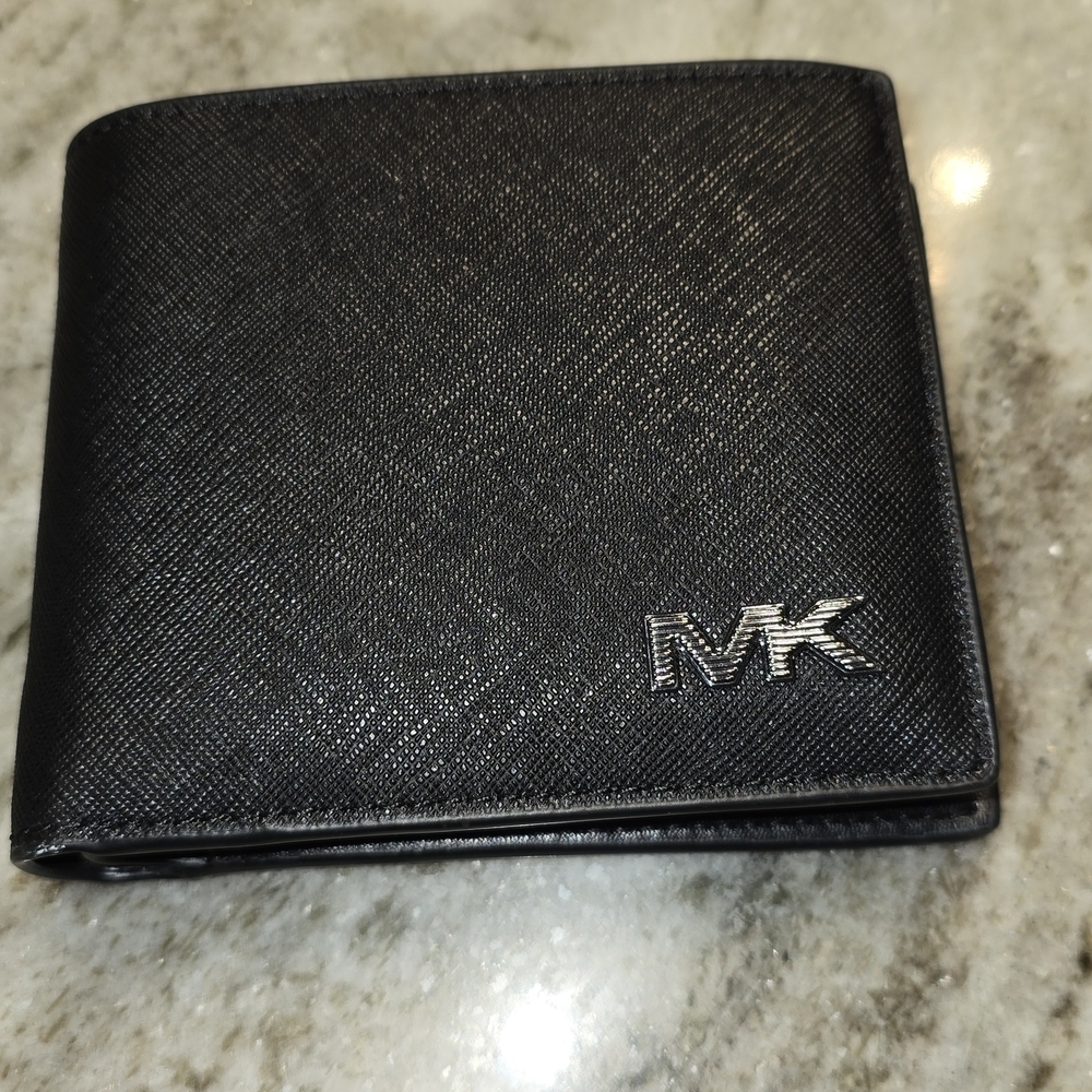 Michael Kors Black Money Clip with Silver Logo